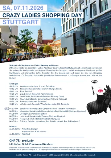 Vorschau Reiseprogramm CLSDay Stuttgart