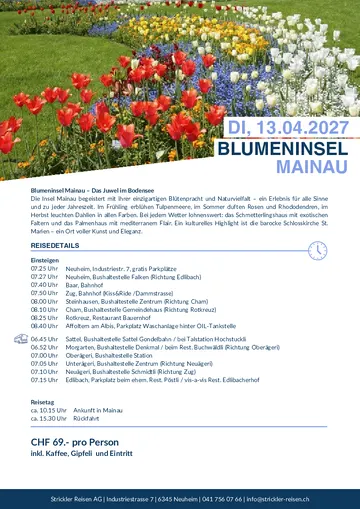 Vorschau Reiseprogramm Insel Mainau