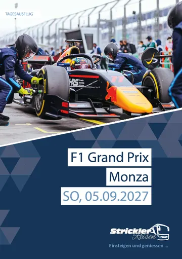 Vorschau Reiseprogramm Formel 1 Monza
